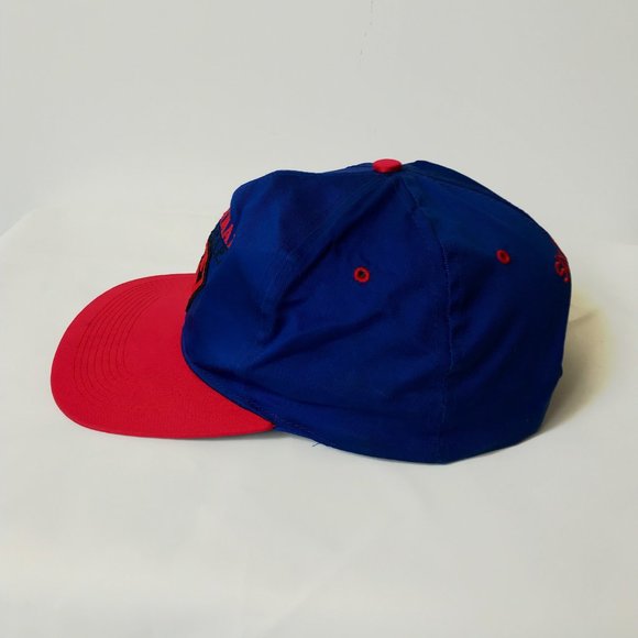 90s VINTAGE Six Flags Snapback Superman Ride Hat Cap Logo Rollercoaster OSFA OG - Picture 6 of 8